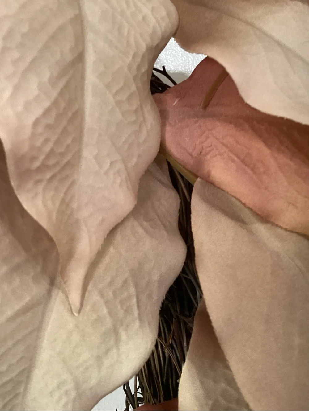 Threshold Neutral Leaf Wreath with Dusty Accents